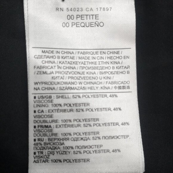 Banana Republic Ladies Size 00 Petite Green Blue Black Patterned A-line Skirt - Picture 4 of 9